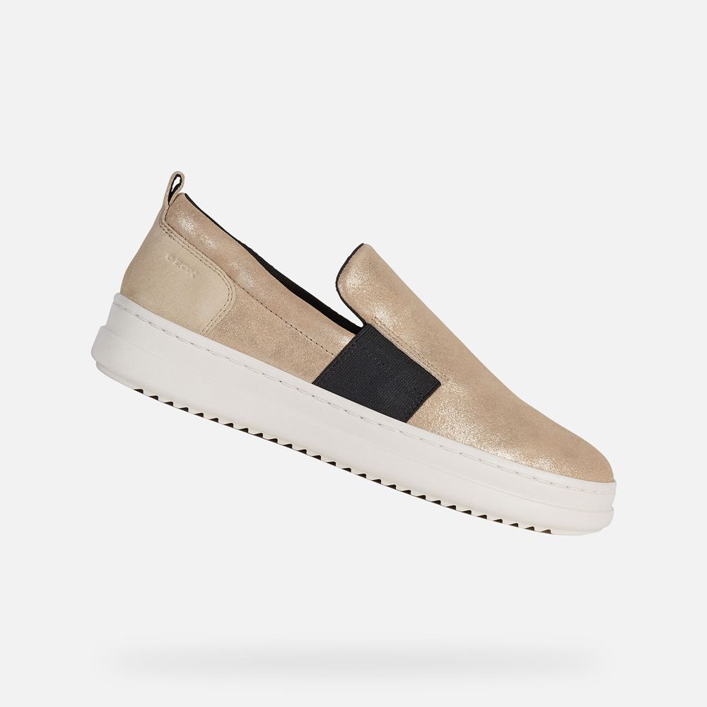 Geox Bayan Spor Ayakkabı Bej Rengi - Pontoise - KOQ-754608